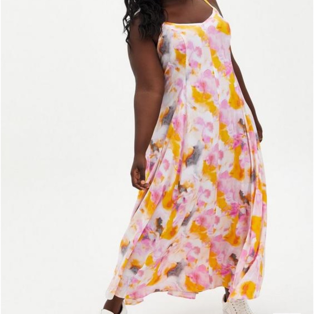 Torrid Maxi Challis Trapeze Dress